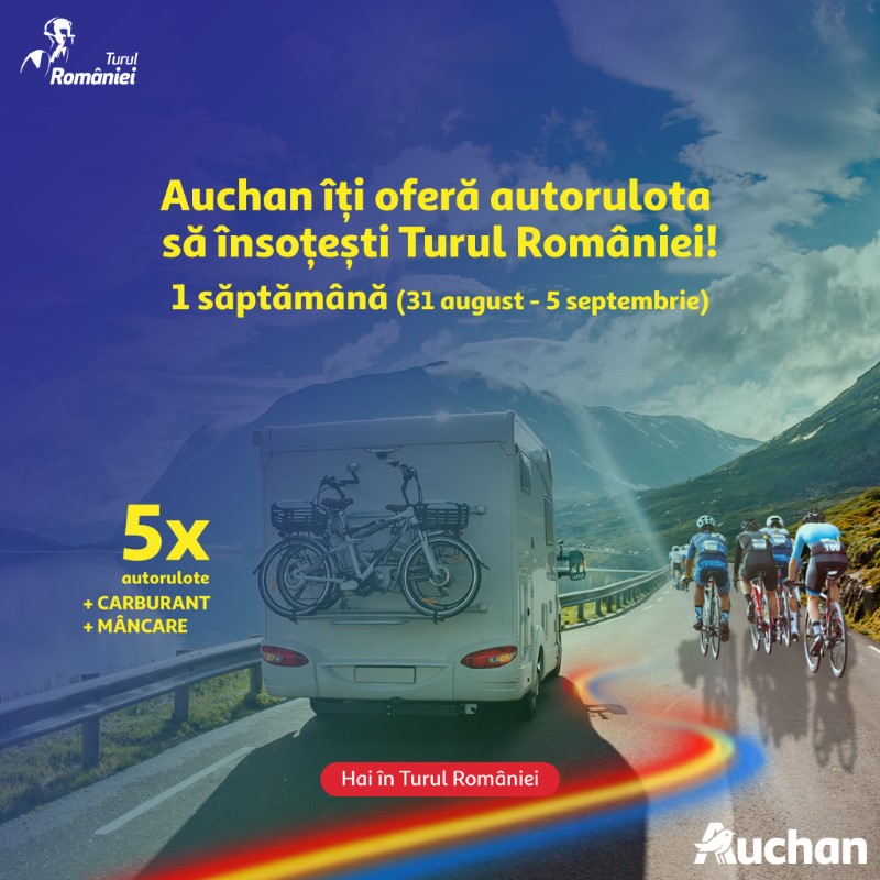 Fanii ciclismului au sansa de a insoti Turul Romaniei cu 5 autorulote oferite gratuit