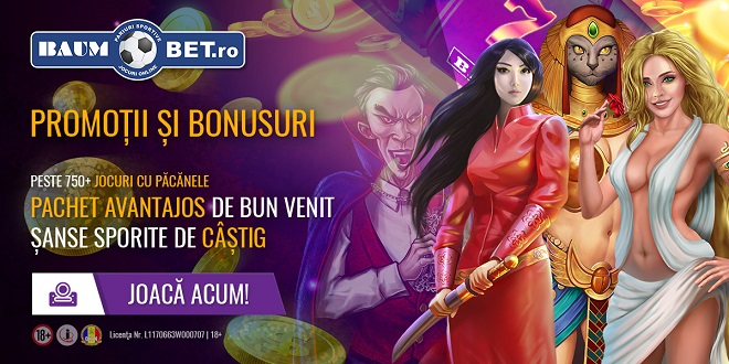Incearca sloturile online cu Baumbet!
