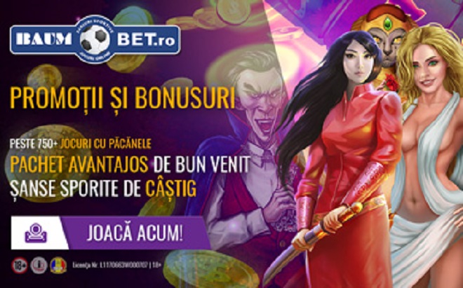 Incearca sloturile online cu Baumbet!