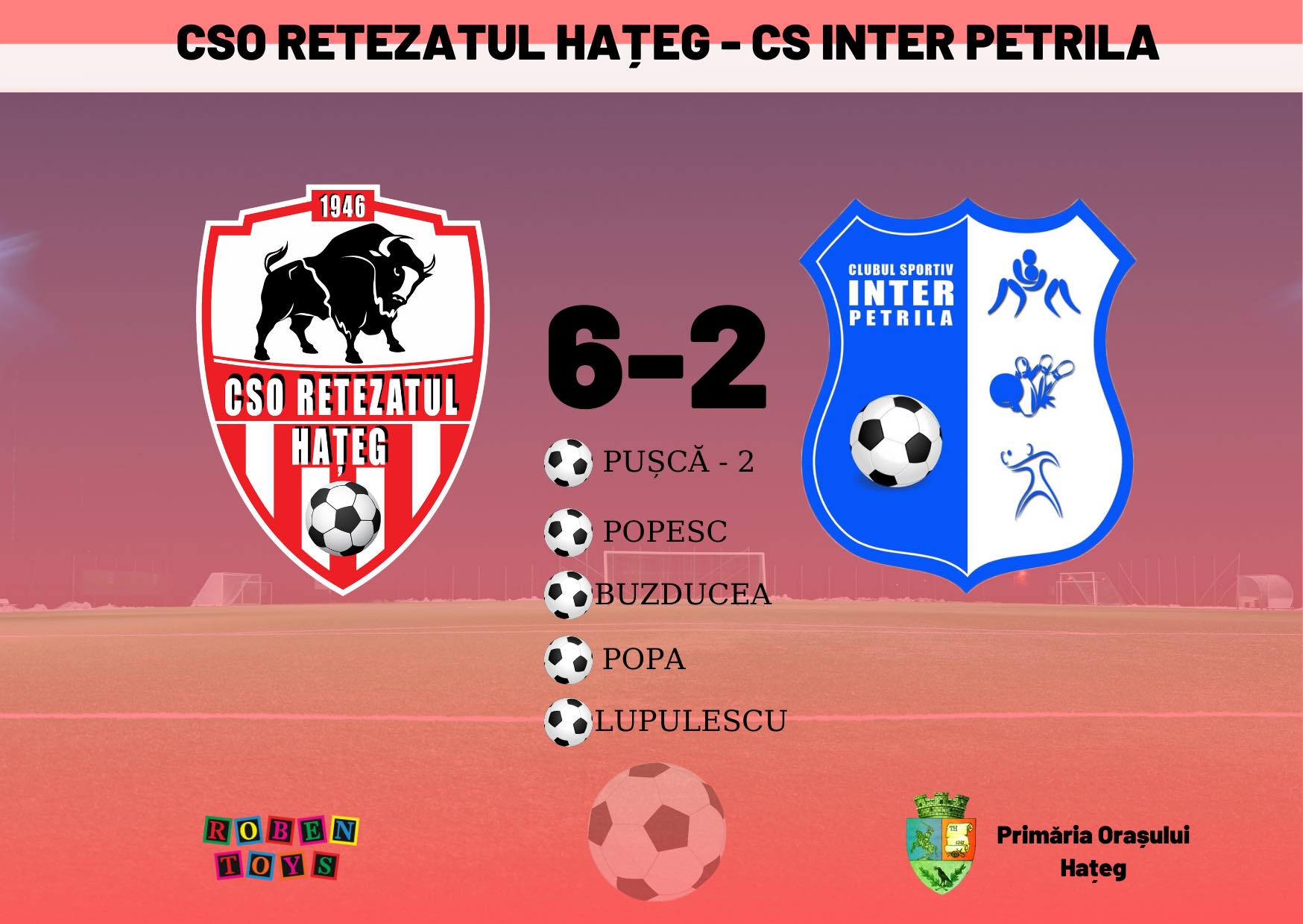 Fotbal. Liga a IV-a / Retezatul Hateg e noua campioana judeteana