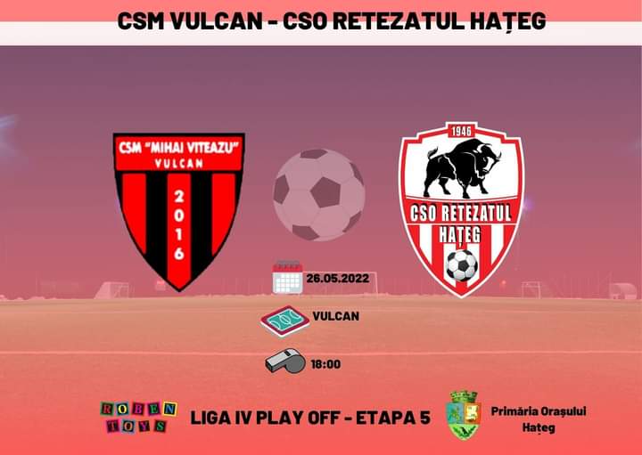 Fotbal. Liga a IV-a / Meci devansat pentru Vulcan