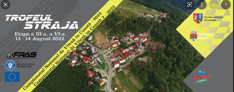 Prin implicarea Federatiei Romane de Automobilism Sportiv, a Primariei municipiului Lupeni si a membrilor Asociatiei „Pro Straja”, / O noua aparitie pe harta automobilistica a tarii: Trofeul „Straja 2022”