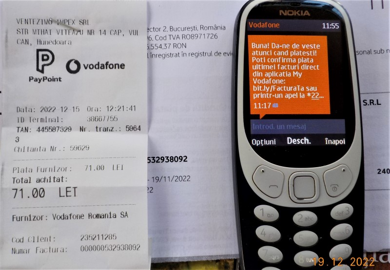 Vulcan / Si telefonul mobil… is money