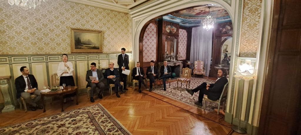 Primarul Petrosaniului - intalnire de seara cu Ambasadorul Romaniei in Regatul Belgiei 