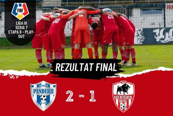 Fotbal. Liga 3. Hateganii dau vina pe arbitrajul „jalnic”