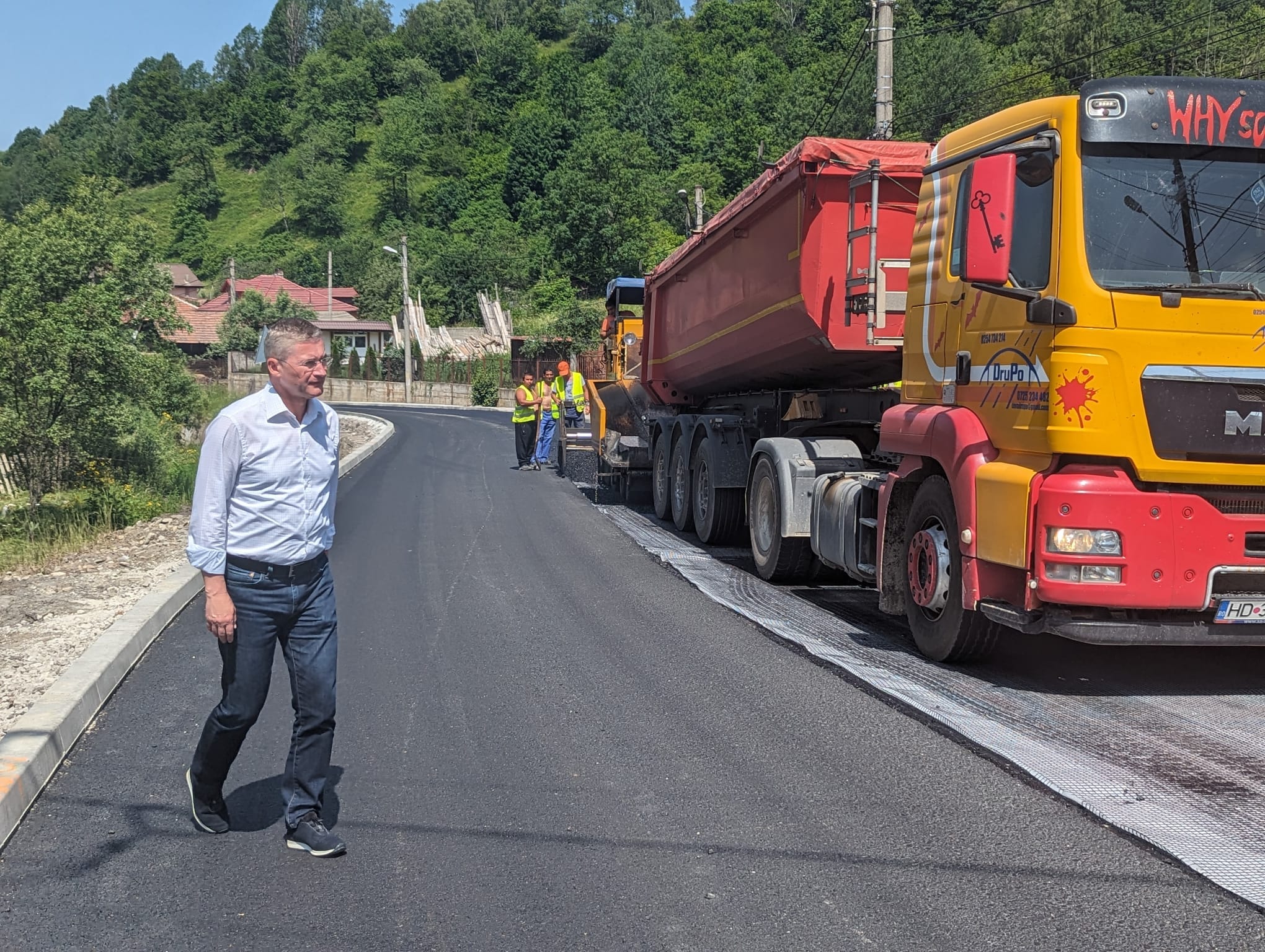 Petrosani / Primarul – multumit de ritmul lucrarilor de pe Maleia
