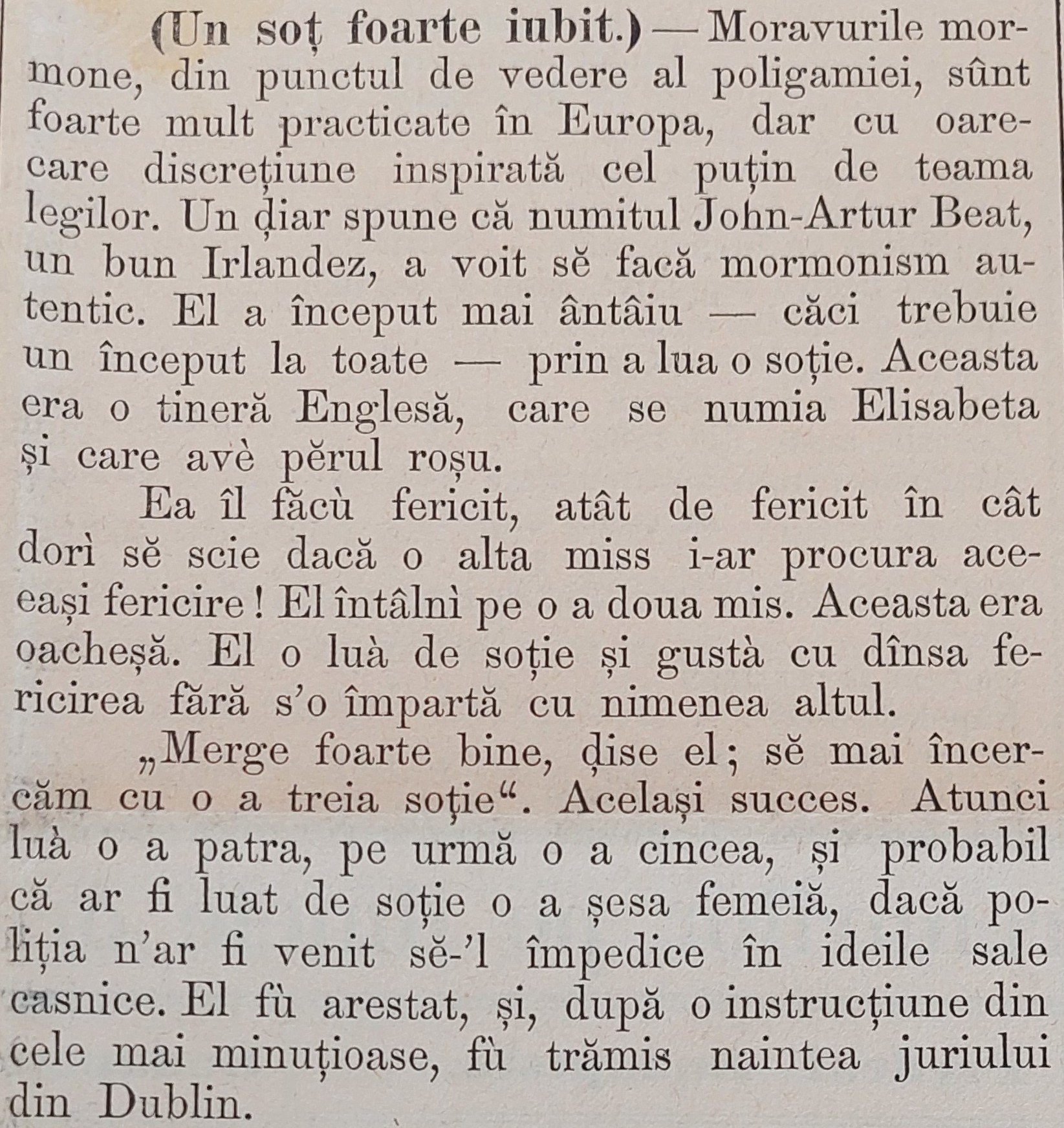 Felix Ostrovschi va prezinta „Revista presei”. Un sot iubit