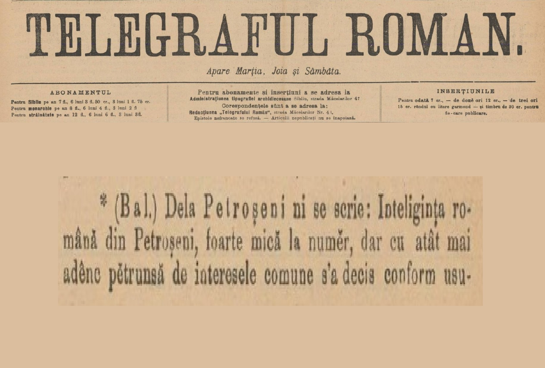 Primul bal romanesc din Petroseni a avut loc la Hotelul Carol Picler in urma cu 140 de ani