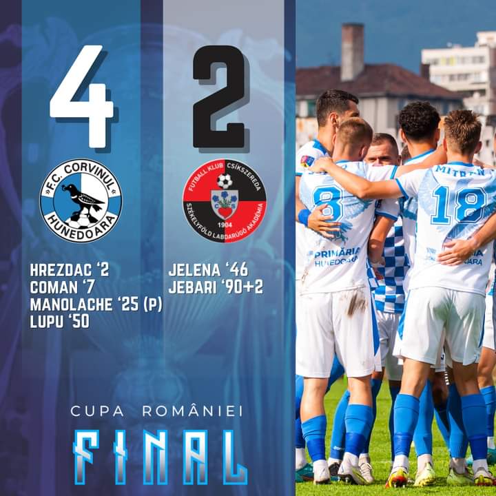 Fotbal. Inca o premiera pentru Corvinul