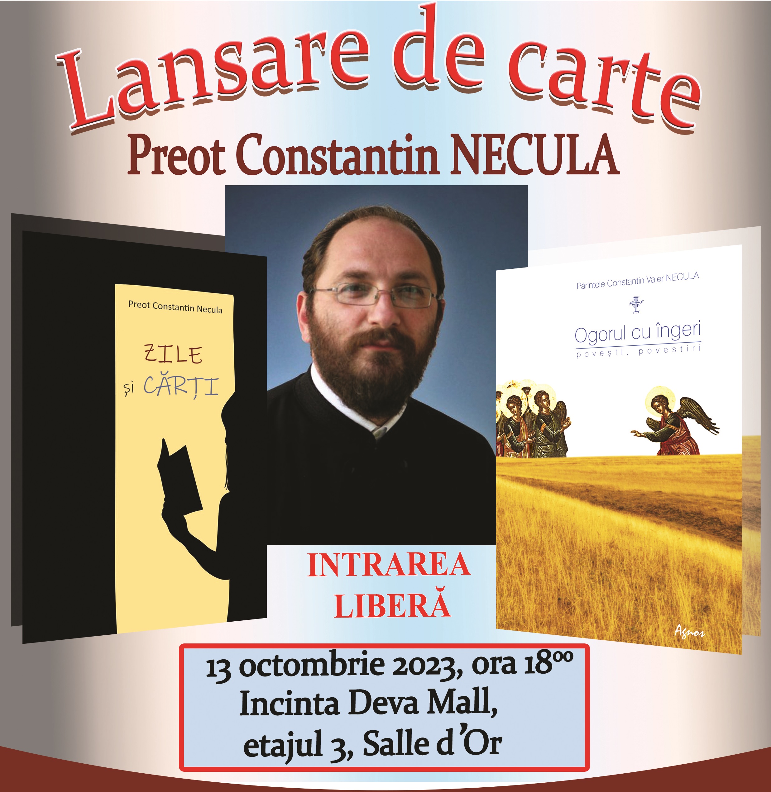 La Deva, Preotul Necula va lansa doua carti