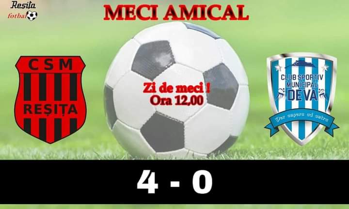 CSM Deva a pierdut amicalul de la Resita