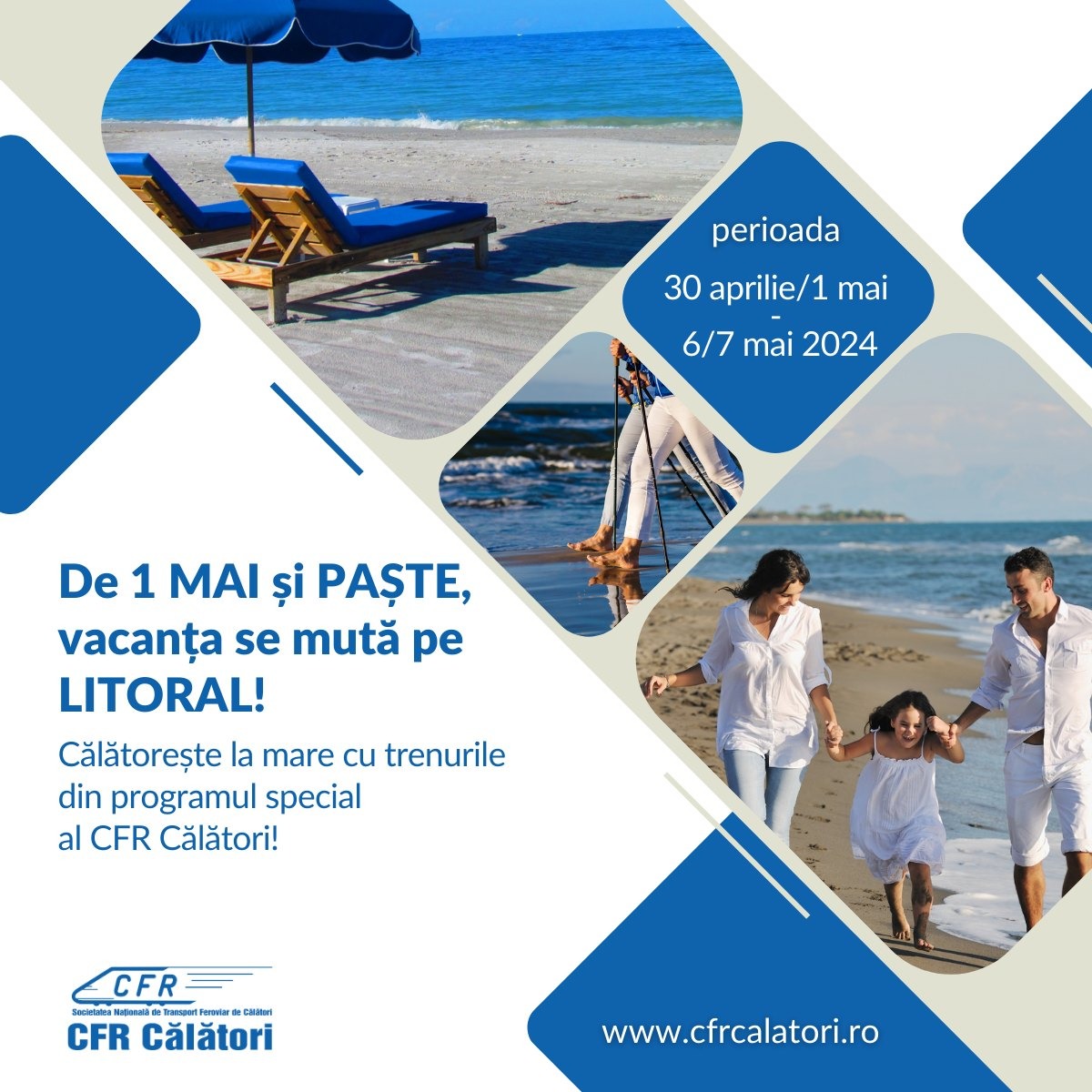 Program special la trenuri de 1 Mai si Paste