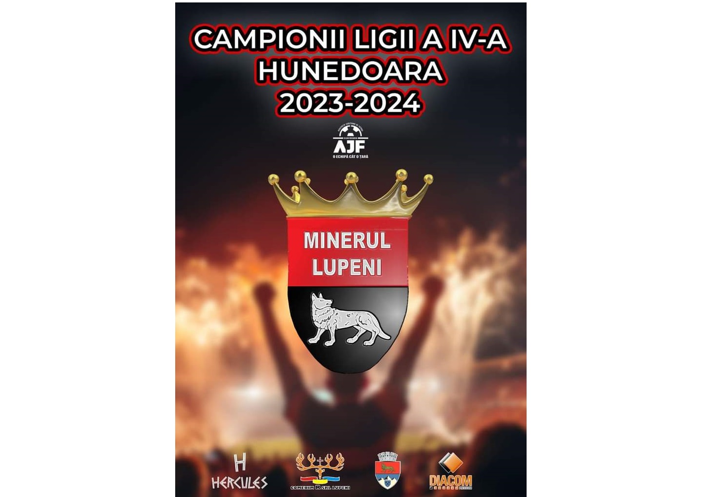 Intr-o atmosfera de mare echipa, cu Milu Parau sef de galerie, / Minerul Lupeni a devenit noua campioana a judetului