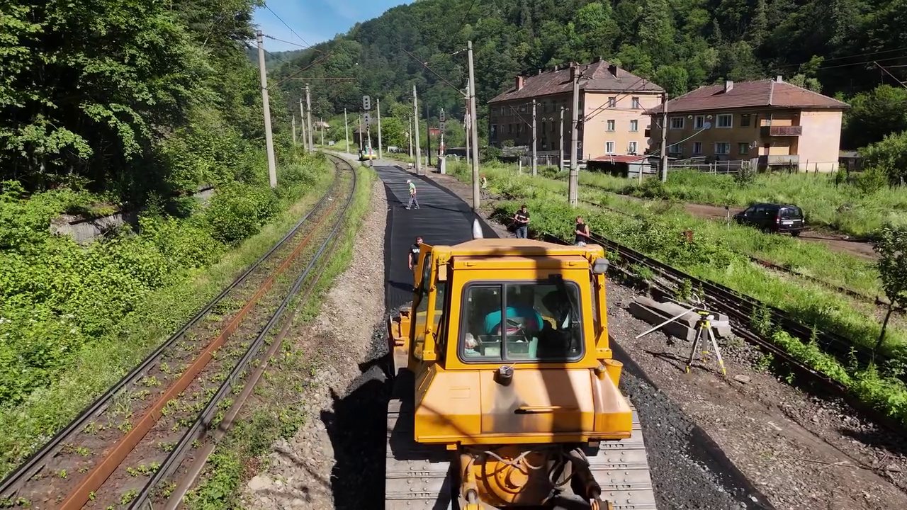 Lucrari avansate pe infrastructura CFR intre Banita si Petrosani