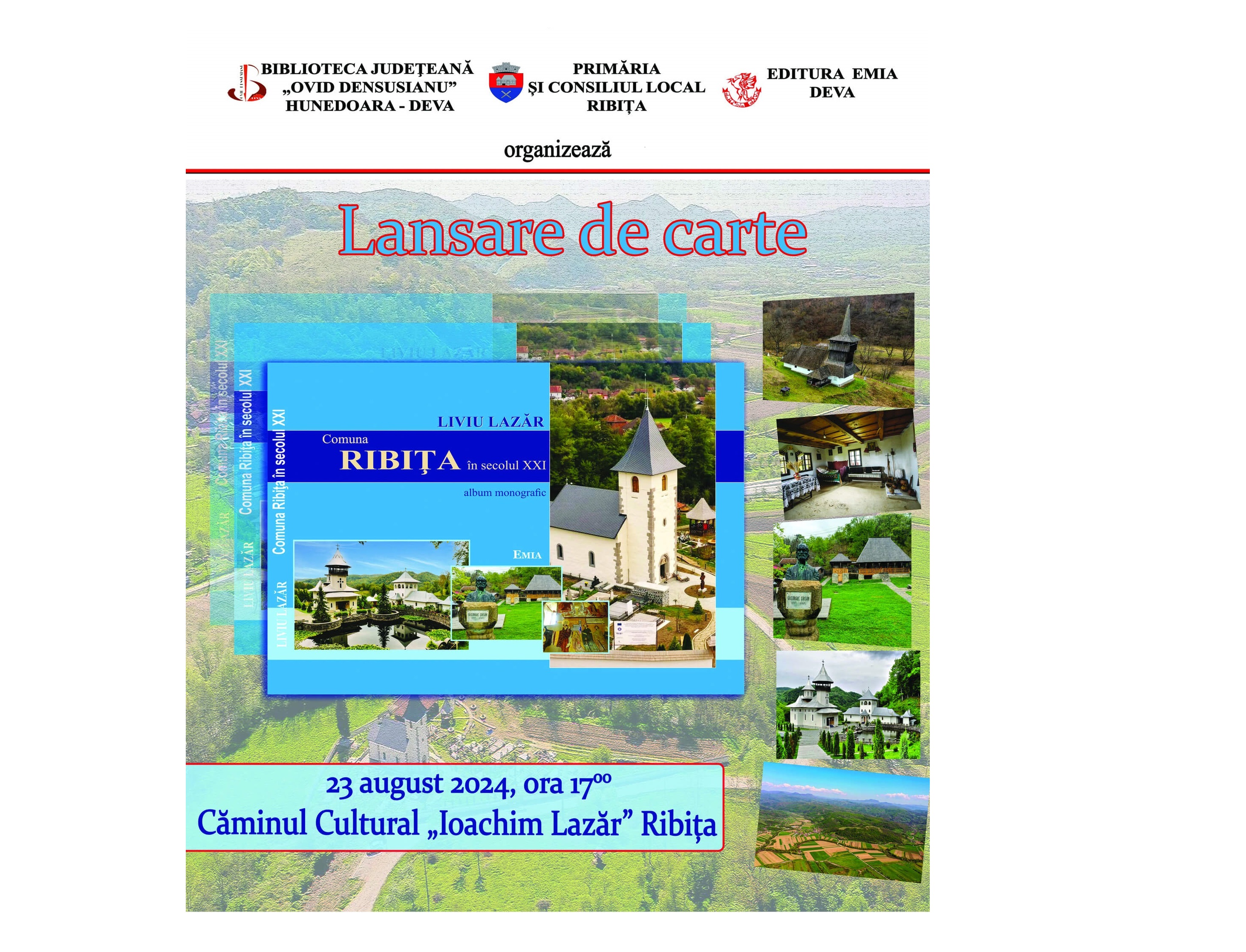Lansare de carte. Profesor Liviu Lazar: „Comuna Ribita in secolul XXI”