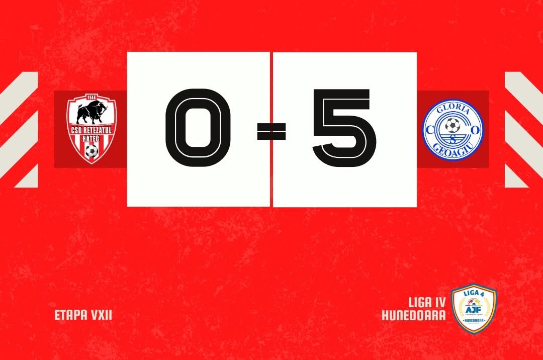 Fotbal. Liga 4. Hateganii – umiliti pe teren propriu