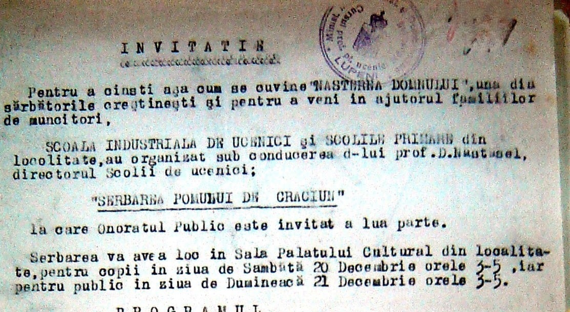 Un Craciun la vreme de razboi in Valea Jiului