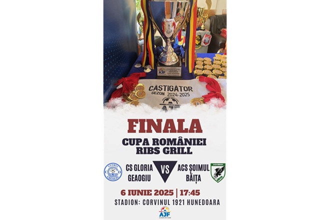 La finala Cupei Romaniei. Concurs antrenant organizat de AJF HUNEDOARA 