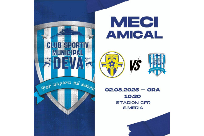 Fotbal amical. CFR Simeria - CSM Deva 