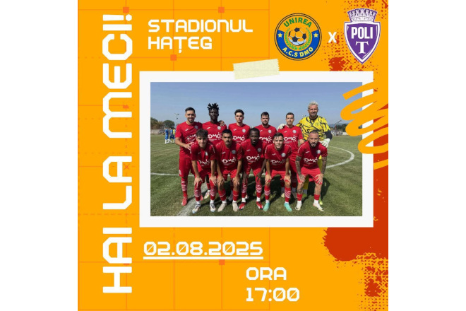 Fotbal amical. Unirea DMO joaca la Timisoara 