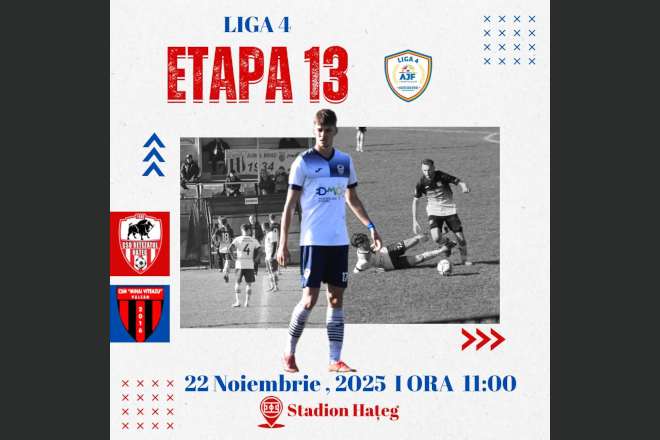 Fotbal. Liga 4. CSM MV Vulcan - meci greu la Hateg 