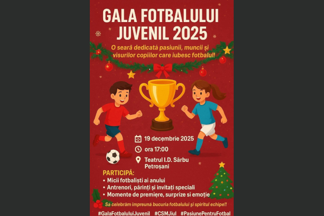 Petrosani. Gala Fotbalului Juvenil Petrosani, editia nr. 7