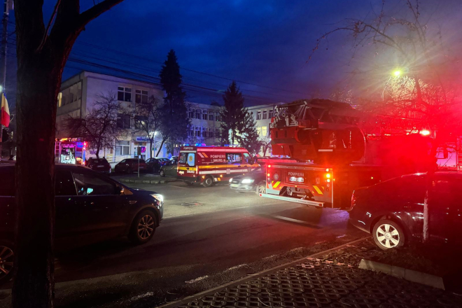 Spitalul Judetean de Urgenta Deva. Incendiu de „plan rosu” la Psihiatrie