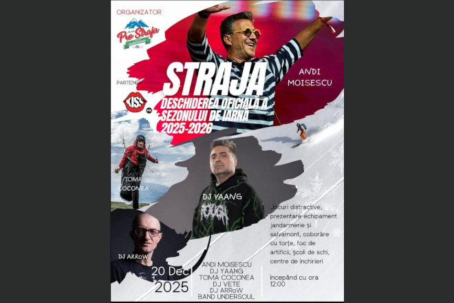 Sambata. Sezonul de iarna in Straja incepe cu muzica si voie buna