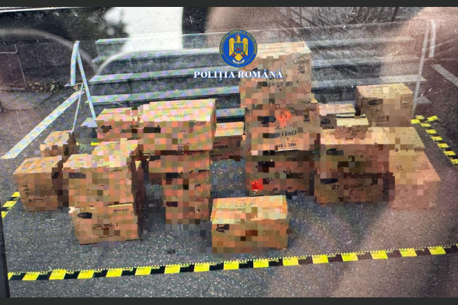 Confiscate in Hunedoara. Peste 2,5 tone de petarde ilegale