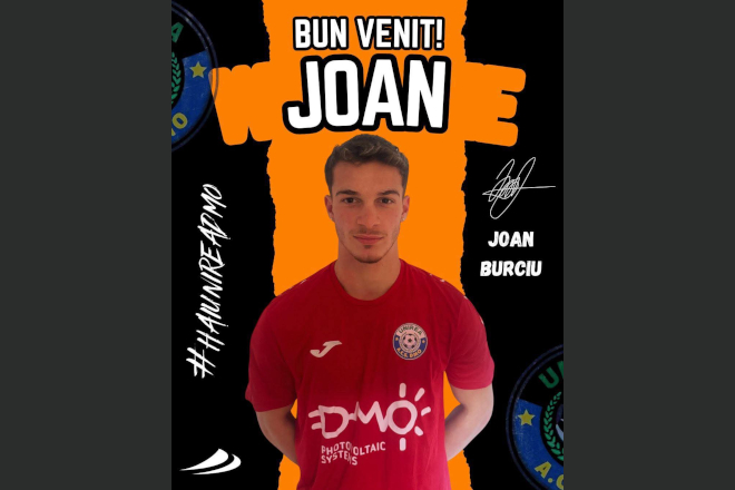 Fotbal. Liga 3. Burciu - noul „pilon” al ACS Unirea DMO