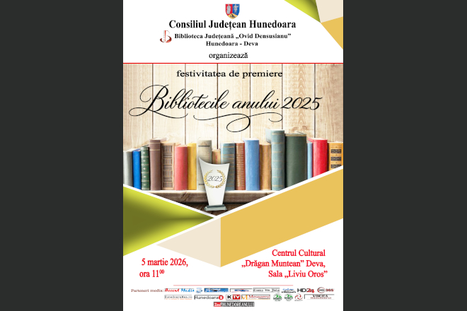 Joi. Gala „Bibliotecile Anului”