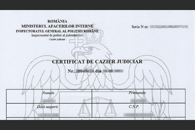 Pentru permisul auto: Cazierul judiciar - eliminat