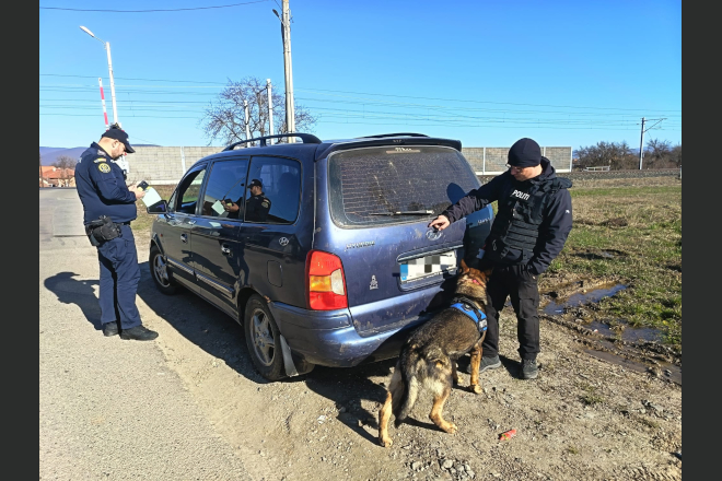 Jud. Hunedoara. Actiuni ale politiei pentru siguranta transportului feroviar