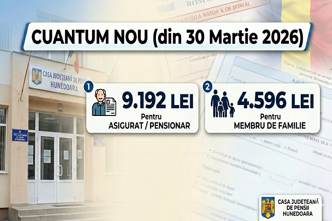 In jud. Hunedoara. Ajutorul de deces, marit simbolic