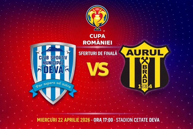 Fotbal. Cupa Romaniei. ​Duel de foc pe Stadionul „Cetate”
