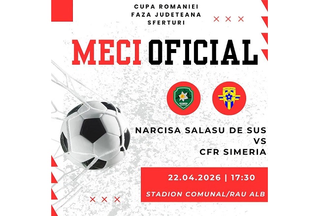 Fotbal. Cupa Romaniei. CS CFR Simeria lupta pentru un loc in semifinale