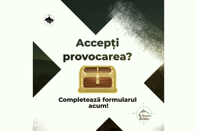 The Treasure of The Mountain. Provocarea lunii mai, lansata catre studentii dornici de miscare