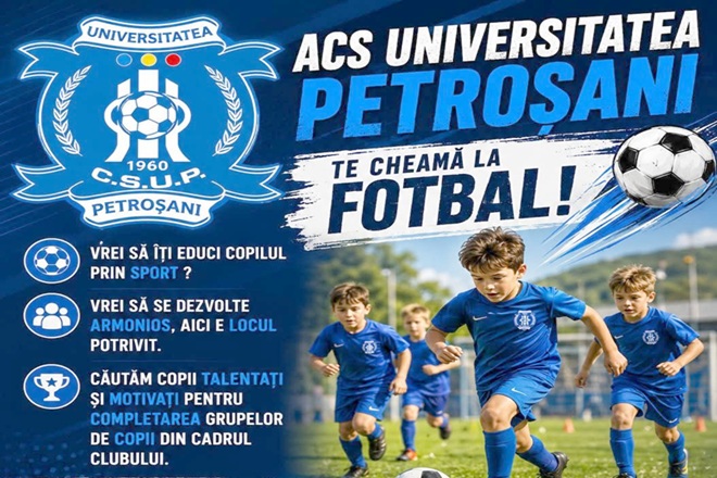 ACS Universitatea Petrosani isi construieste viitorul