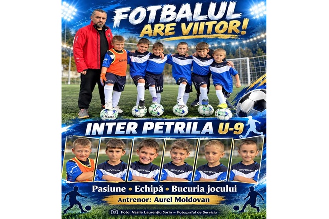 Fotbal. Juniori U9. Fotbalul are viitor la Petrila
