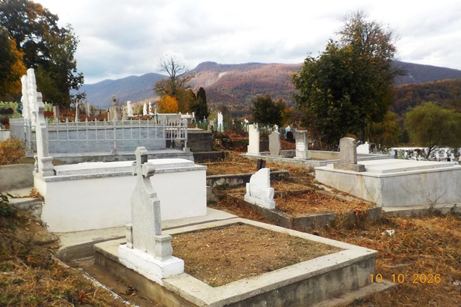 Vulcan. Activitate in cimitir
